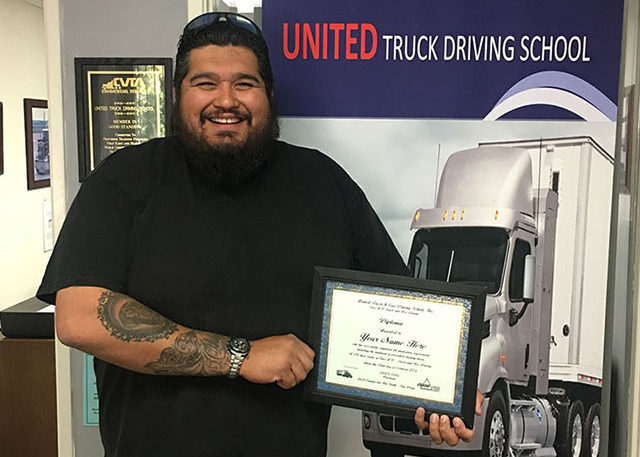 Image of John G with CDL certificate