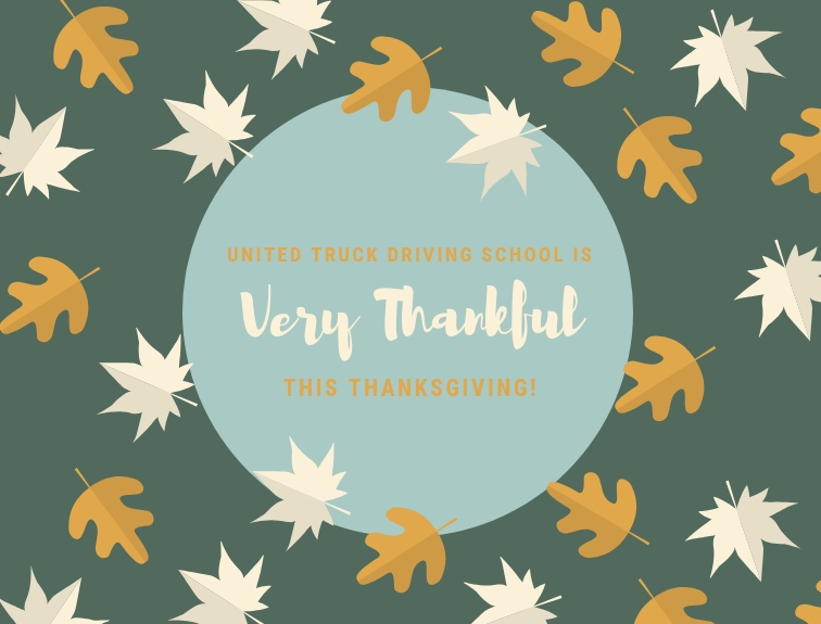 What United Truck Driving School is Thankful for