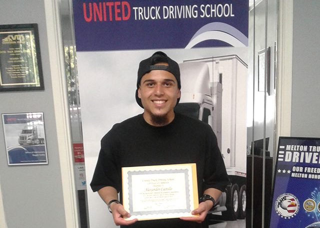 Image of United grad with certificate