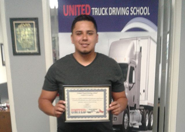 Image of Sergio Andrade with certificate