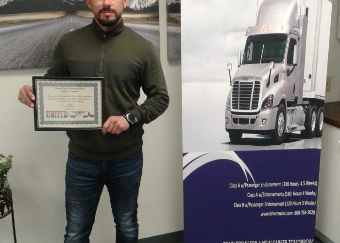 Image of Ruben Soto with certificate