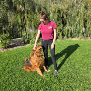 photo of Sarah Northup and her dog