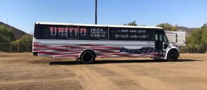 Image of a United Truck Driving School Class B CDL training bus